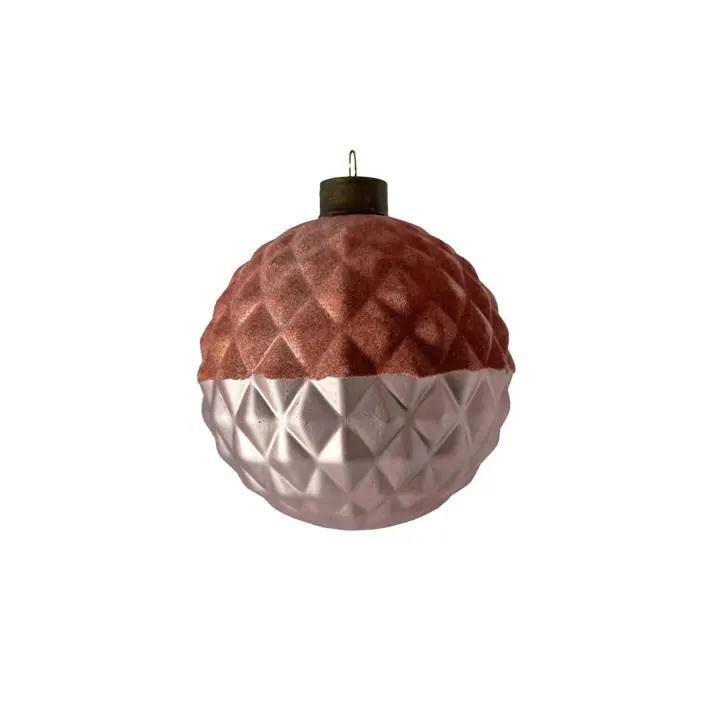 Шар D8 см, стекло, шампань