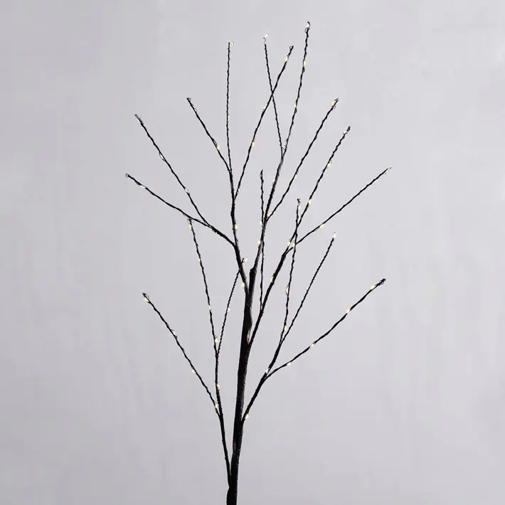 Ветвь LED, H80 см, 66 светодиодов, металл, пластик, черный