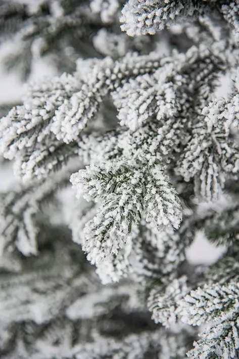 Ель искусственная заснеженная ТИККО Н255 см, пластик, металл, белый