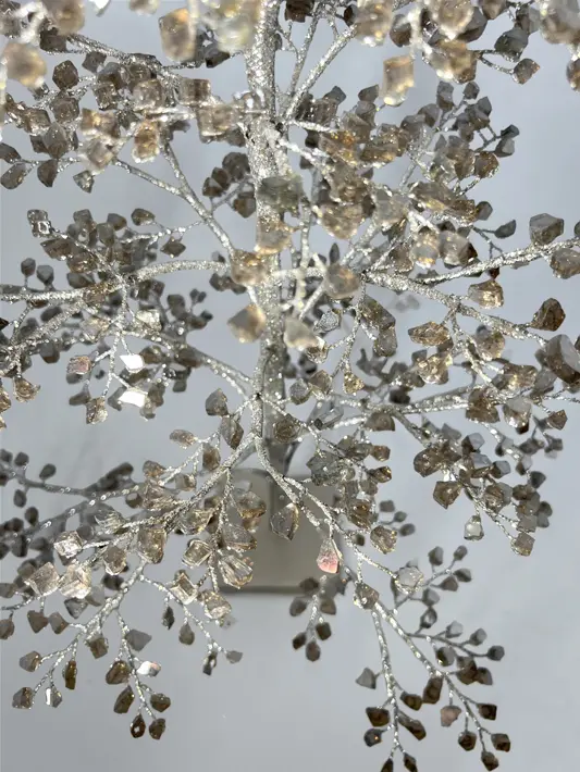 Елка из камней, 45x76 см, стекло, шампань