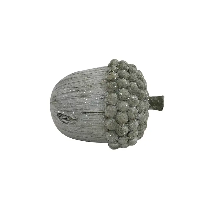 Фигура ЖЁЛУДЬ H12 см, пластик, серый