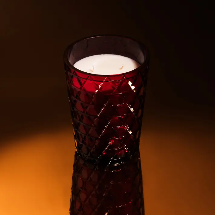 Ароматическая свеча TAIGA, 14х18 см, 1250 мл, стекло, красный