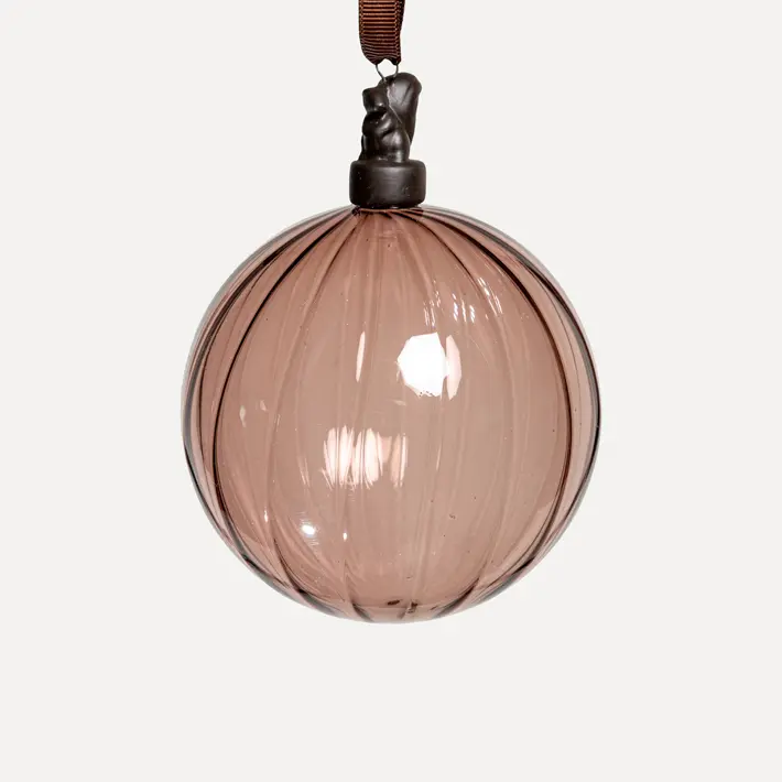 Шар D15 см, стекло, винный