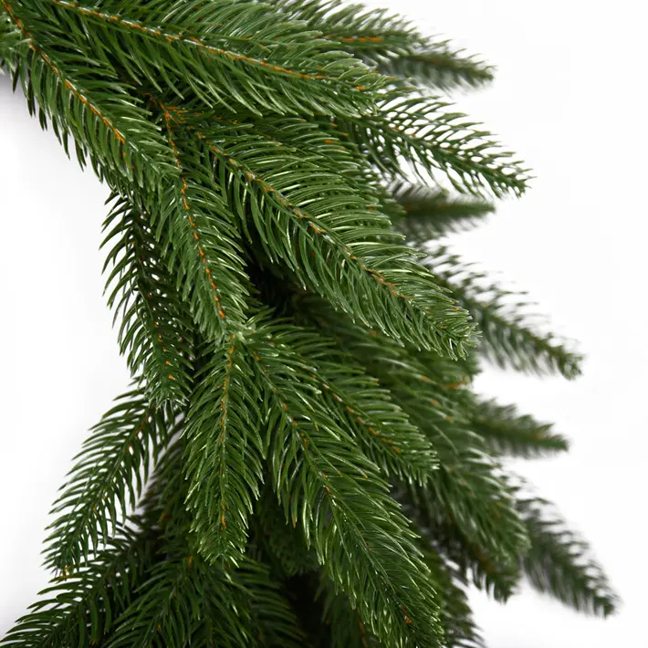 Венок рождественский РОМАНОВСКИЙ D60 см, пластик, зелёный