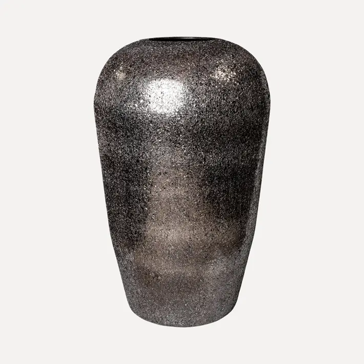 Кашпо с эффектом мозаики, 42x68 см, металл, черный