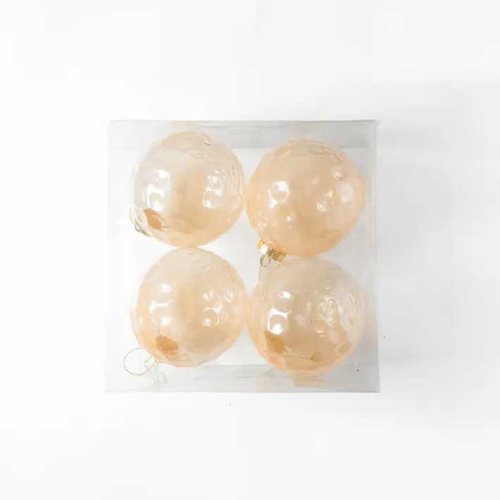 Шары в наборе D15 см, 4 шт, пластик, шампань