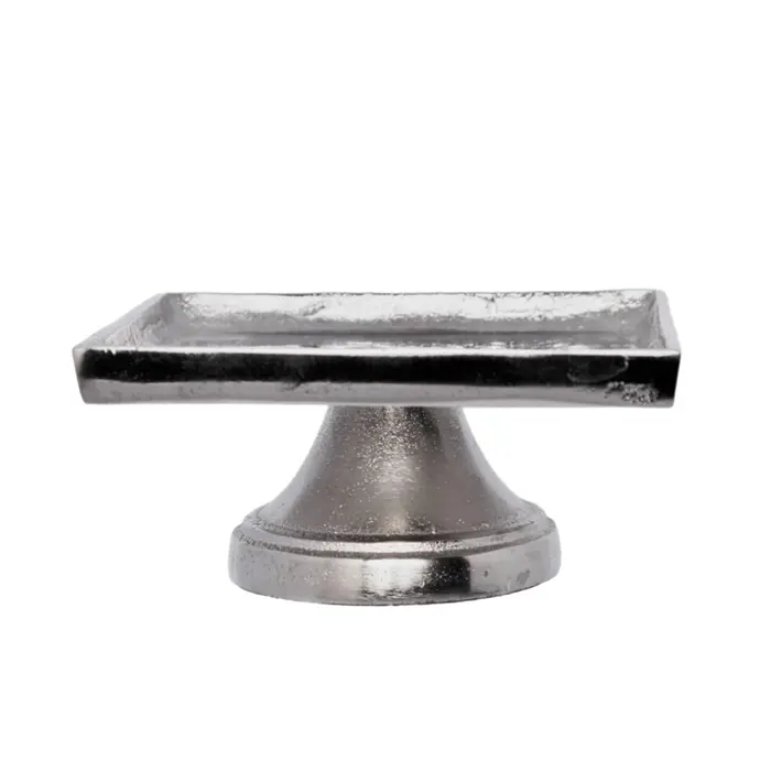 Подставка на ножке, серебряная 