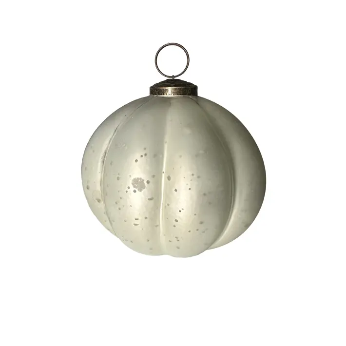 Шар D10 см, стекло, белый