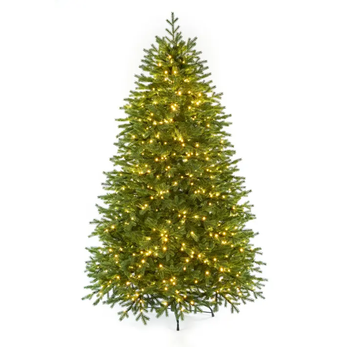 Ель искусственная с лампочками ЛИВАДИЙСКАЯ ELITE H365 см, пластик, металл, зеленый