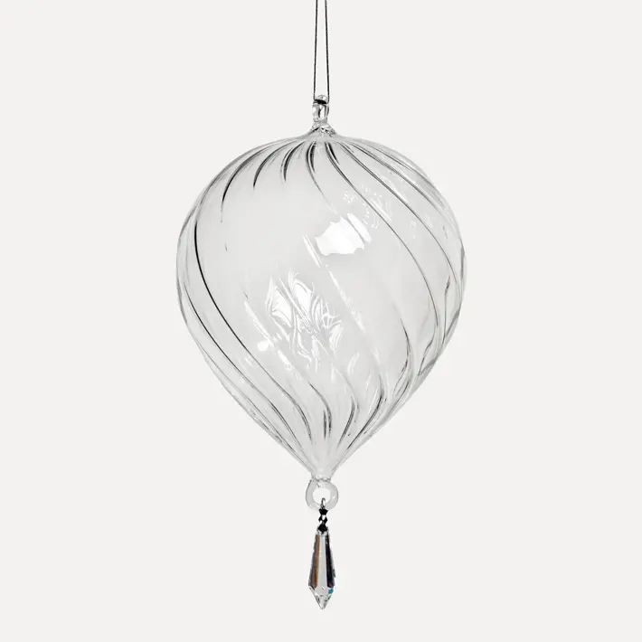 Подвес ручной работы 13x18 см, стекло, прозрачный