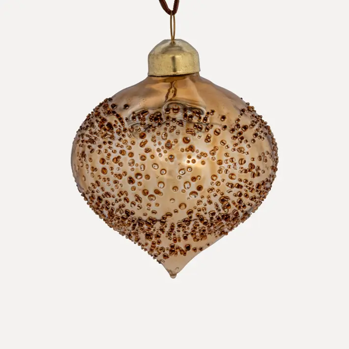 Подвес ЛУКОВИЦА D8 см, стекло, золотой Подвес ЛУКОВИЦА D8 см, стекло, золотой