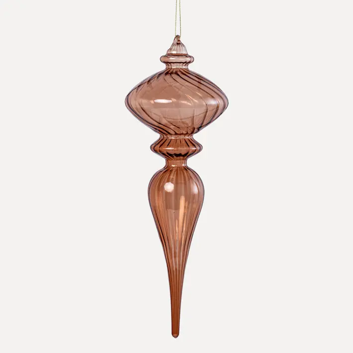 Подвес 10x30 см, стекло, прозрачный, коньячный Подвес 10x30 см, стекло, прозрачный, коньячный