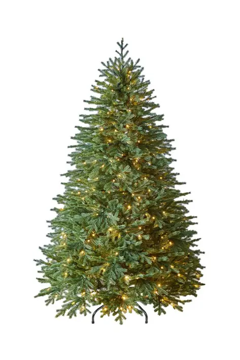 Ель искусственная с лампочками ВЕРСАЛЬСКАЯ H270 см, пластик, металл, зеленый