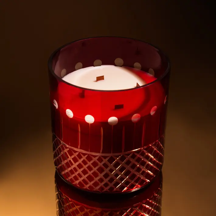 Ароматическая свеча TAIGA, 18х19 см, 3100 мл, стекло, красный