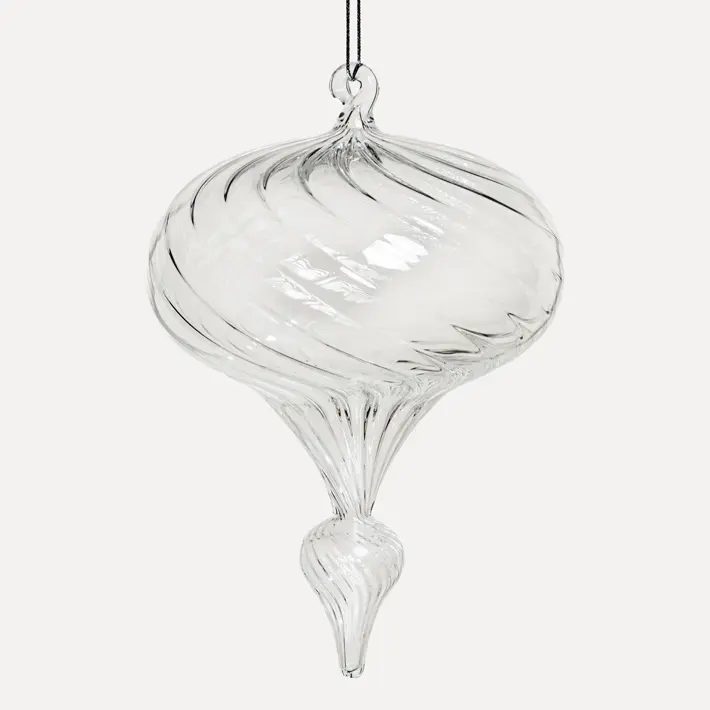 Подвес ручной работы 10x13 см, стекло, прозрачный