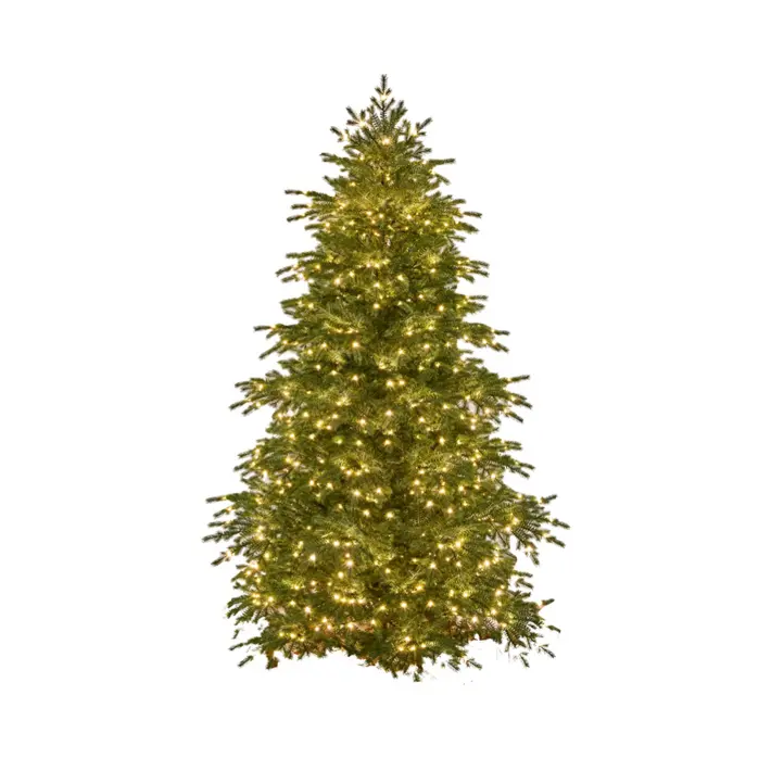 Ель искусственная с лампочками МУРМАНСКАЯ H275 см, пластик, металл, зеленый