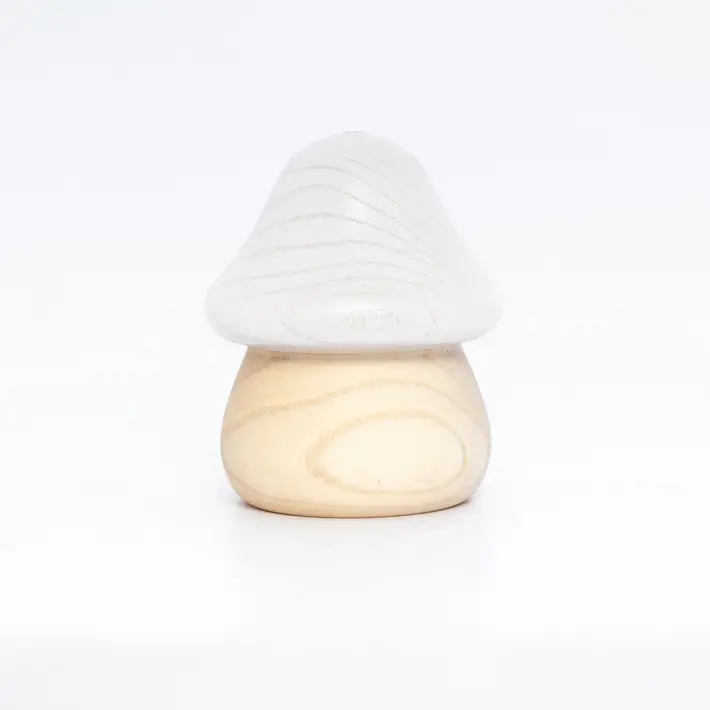 Фигура ГРИБ 6х8 см, дерево, белый, бежевый