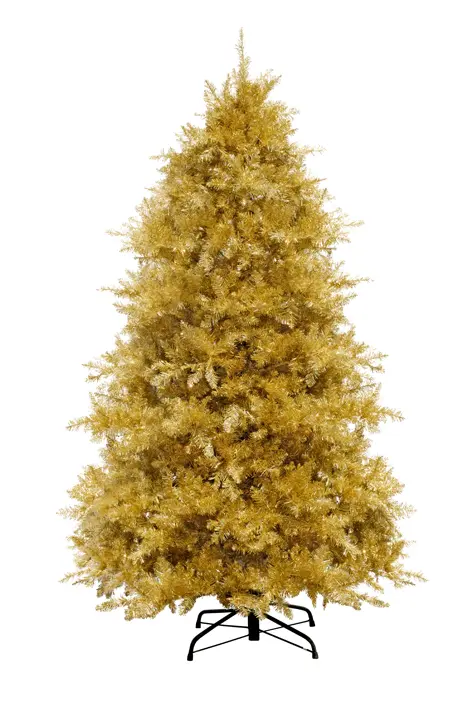 Ель искусственная БАРОККО Н210 см, пластик, металл, золотой
