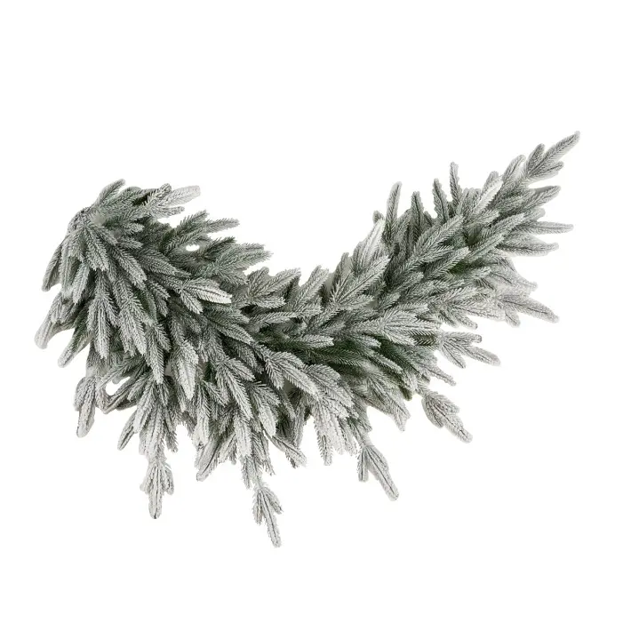 Ветка хвои Кассиопея заснеженная 160 см