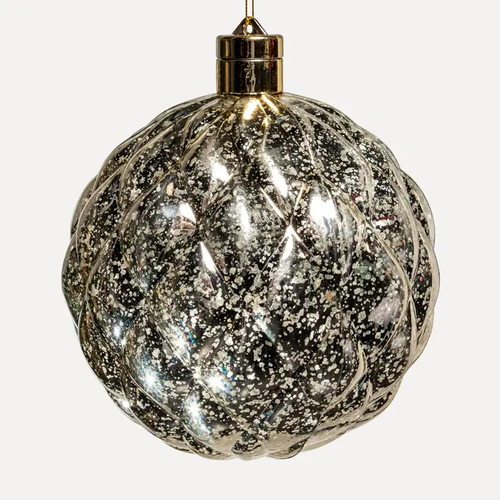 Шар LED D15 см, пластик, золотой