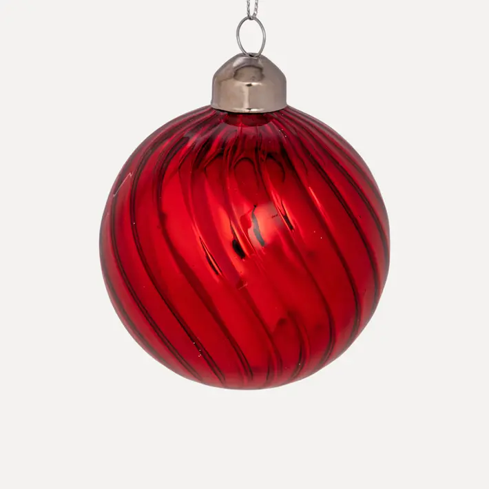 Шар D8 см, стекло, темно-красный Шар D8 см, стекло, темно-красный