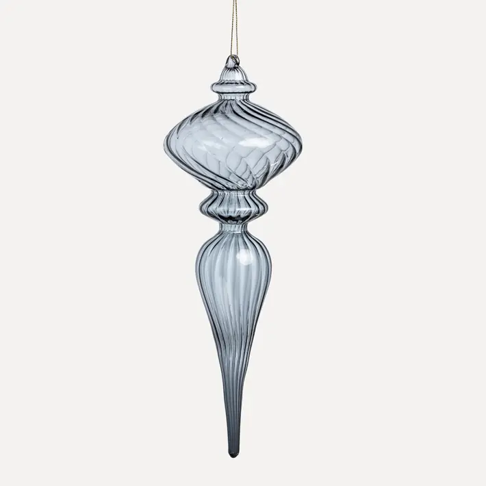 Подвес 10x30 см, стекло, прозрачный, серый Подвес 10x30 см, стекло, прозрачный, серый