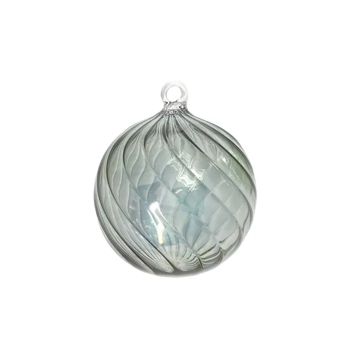 Шар D10 см, стекло, зелёный