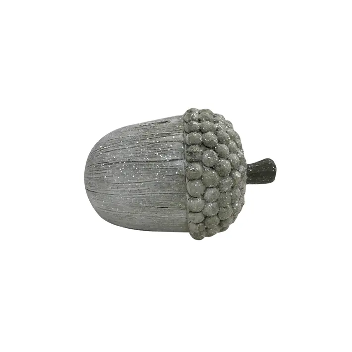 Фигура ЖЁЛУДЬ H10 см, пластик, серый