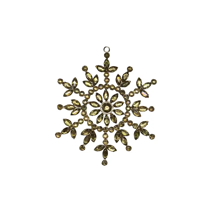 Подвес СНЕЖИНКА D14 см, металл, акрил, чёрный, радужный