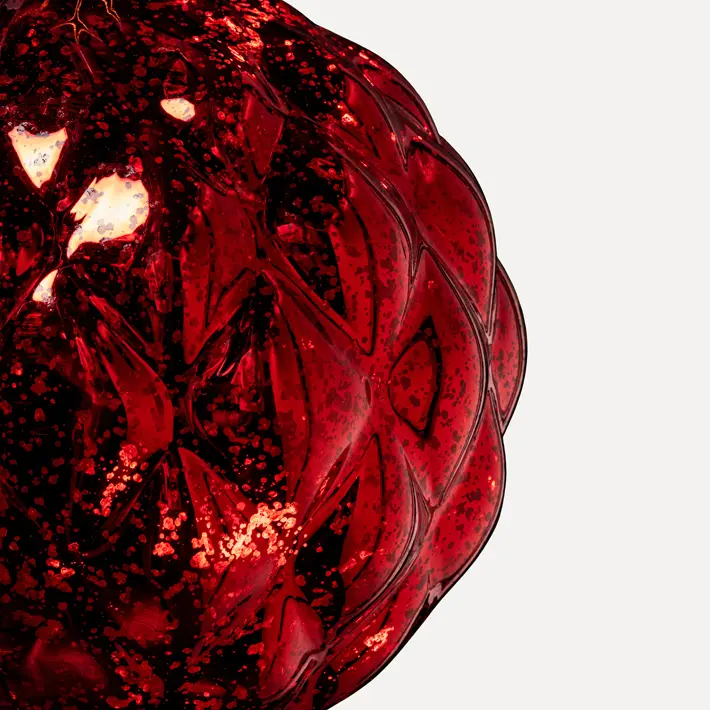 Шар LED D20 см, пластик, красный