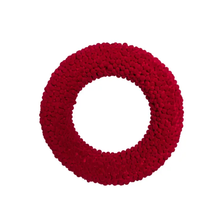 Венок D37 см, пенопласт, винный