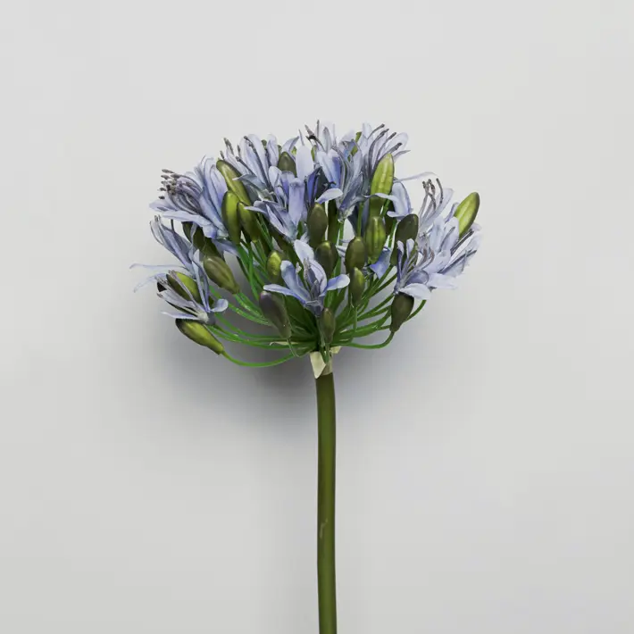 Ветвь агапантуса H80 см, пластик, фиолетовый