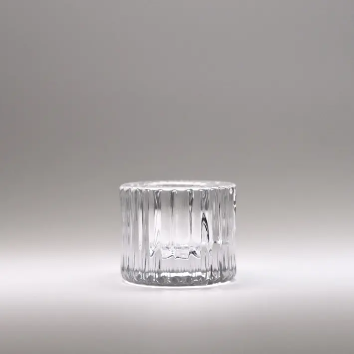 Набор подсвечников 5х4 см, 9 шт, стекло, прозрачный