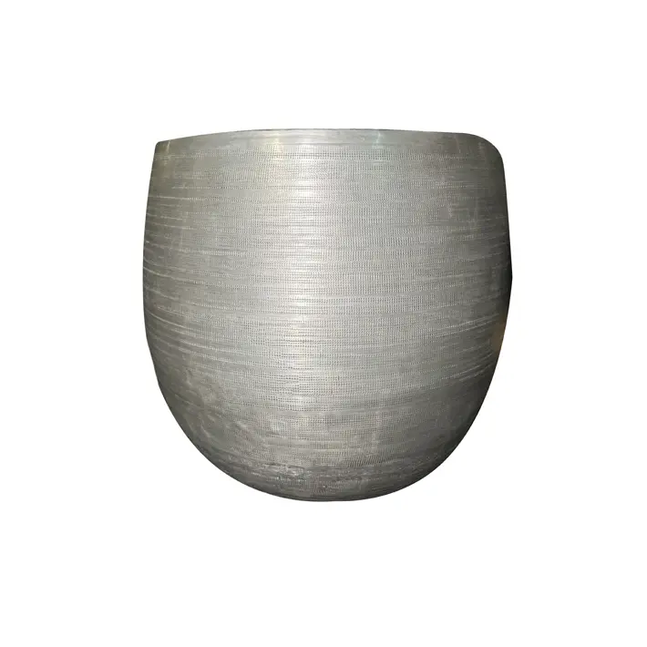 Набор из кашпо, 2 шт, 54х62, 45х47 см, металл, серый