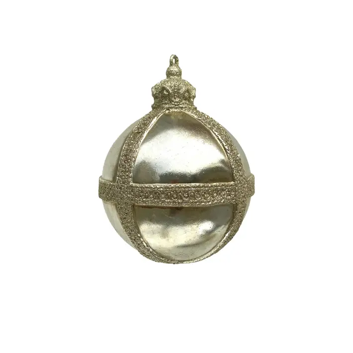 Шар D19 см, пластик, золотой