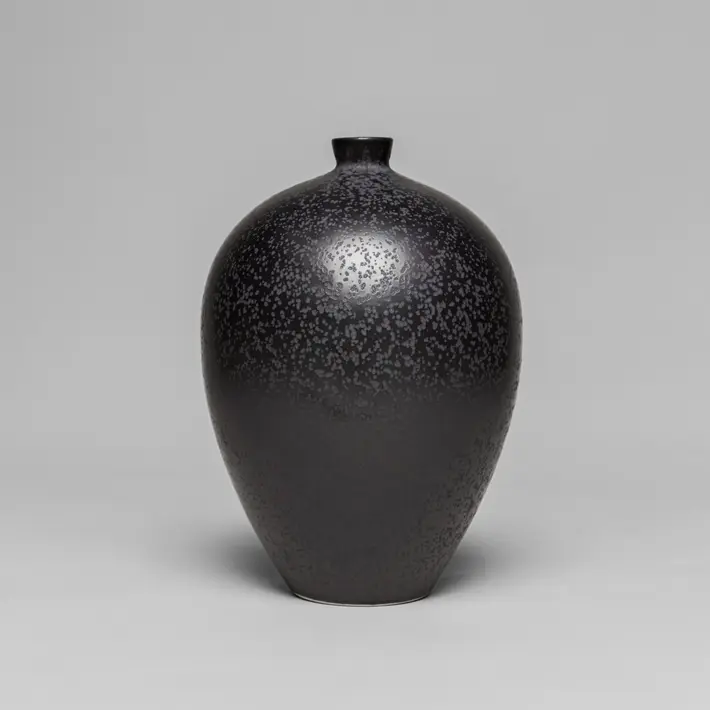 Ваза 18х25 см, фарфор, черный