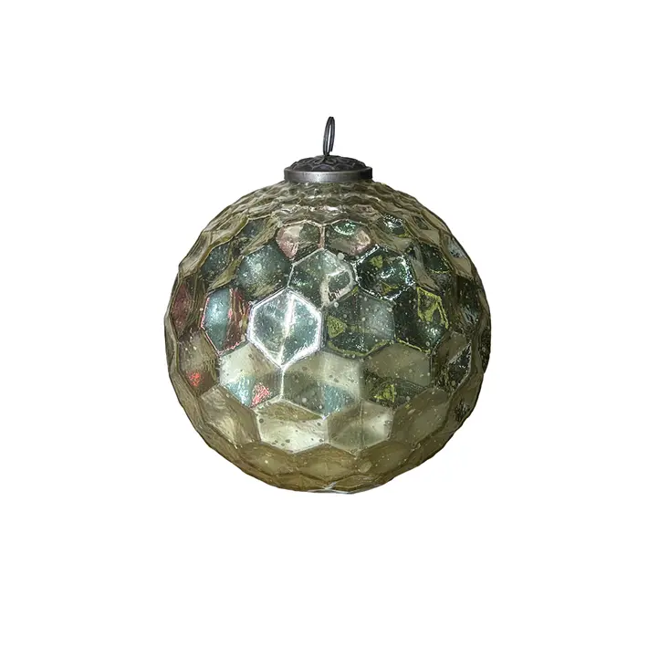 Шар СОТЫ D15 см, стекло, золотой