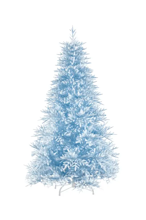 Ель искусственная литая Н180 см, пластик, металл, голубой