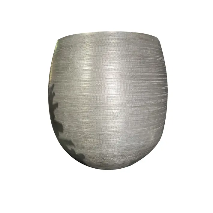 Набор из кашпо, 2 шт, 54х62, 45х47 см, металл, серый