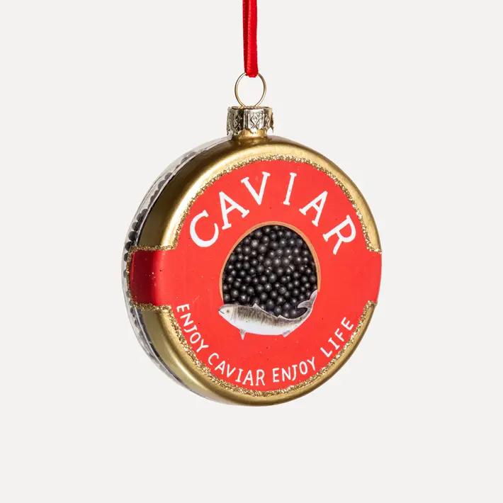 Подвес ИКРА 8x10 см, стекло, красный