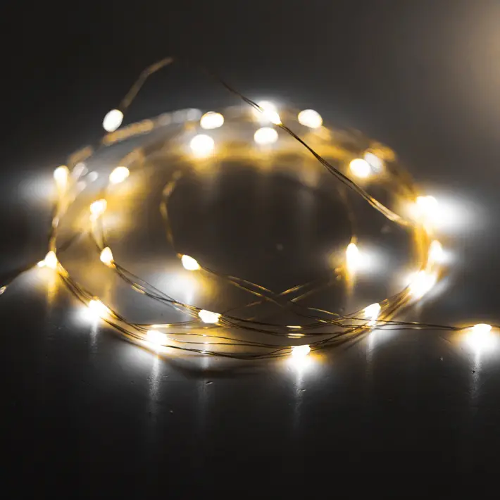 Гирлянда РОСА, L200 м, в бобине, пластик, металл, белый