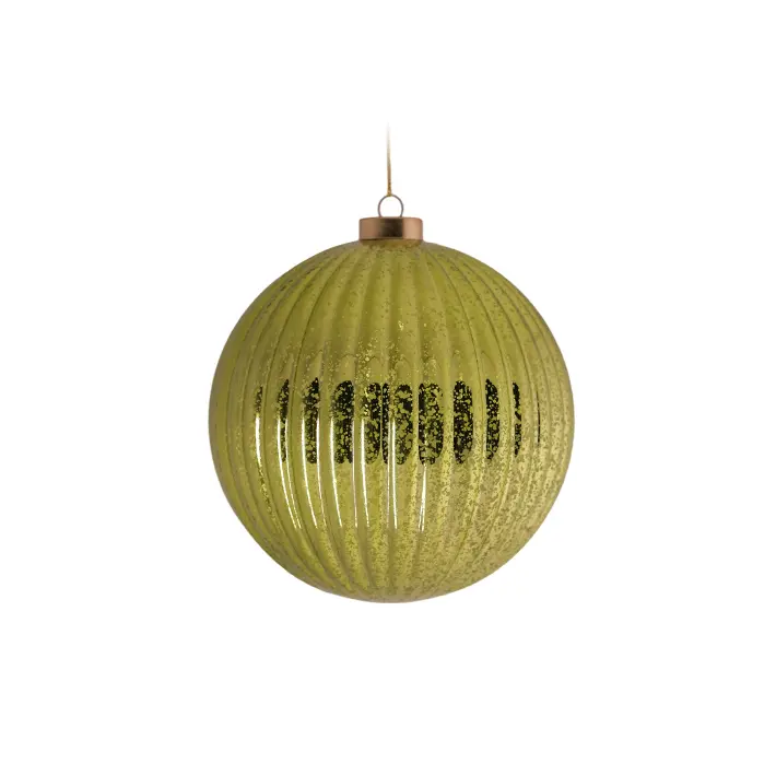 Шар D15 см, пластик, светло-зеленый