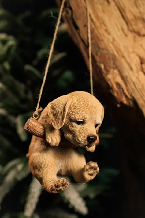 Подвес ЛАБРАДОР 10х13 см, полирезин, бежевый