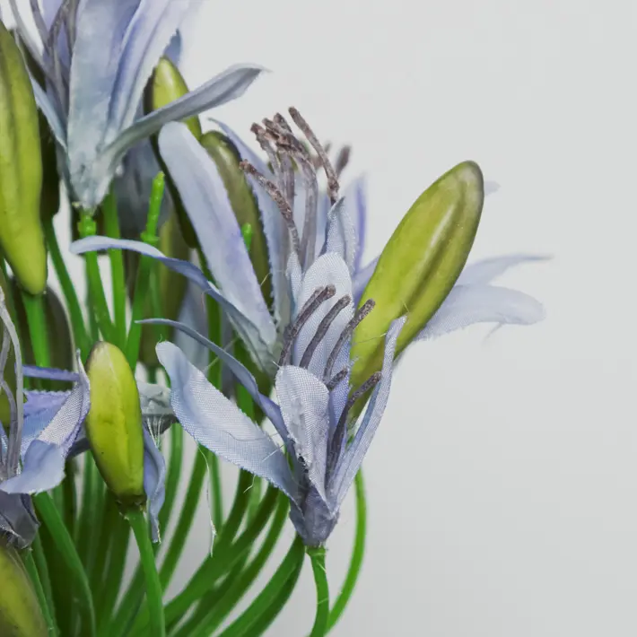 Ветвь агапантуса H80 см, пластик, фиолетовый