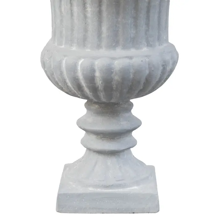 Кашпо в римском стиле 30х37 см, фибергласс, серый