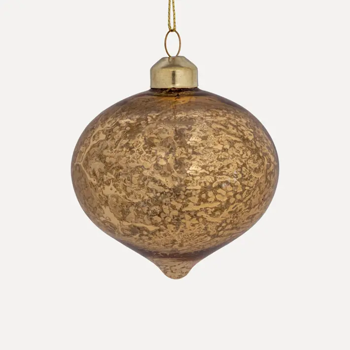 Подвес ЛУКОВИЦА D8 см, стекло, золотой Подвес ЛУКОВИЦА D8 см, стекло, золотой