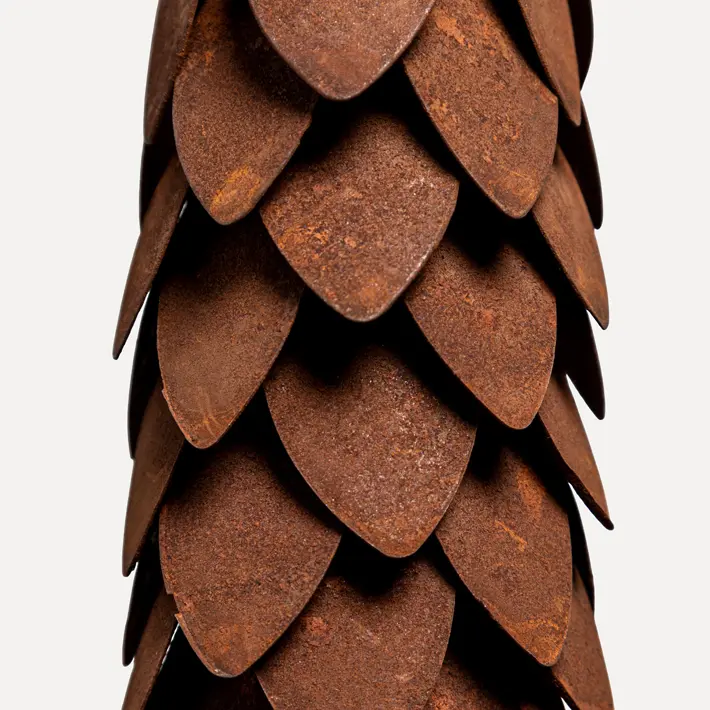 Подвес ШИШКА 7x16 см, металл, коричневый