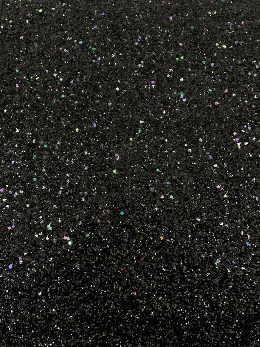 Ткань с блёстками L137 см, чёрный