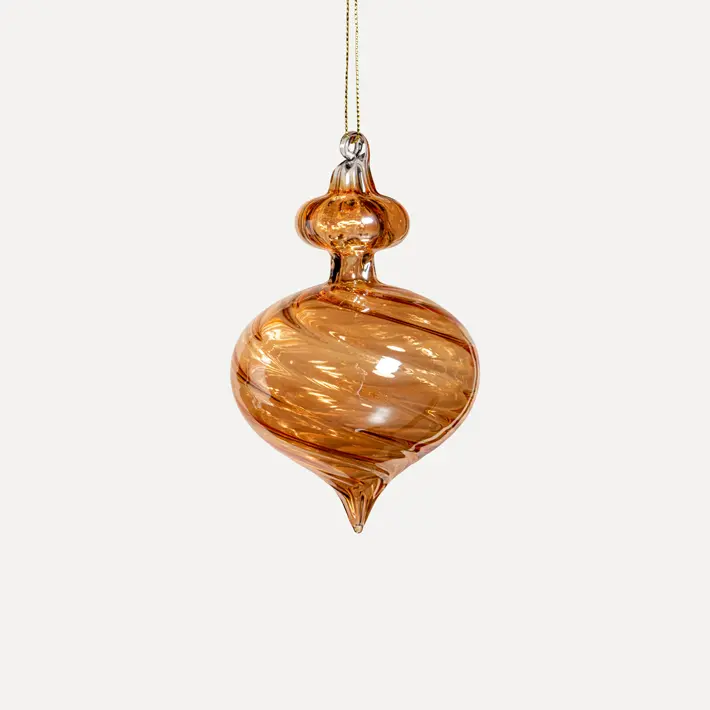 Подвес 8x13 см, стекло, светло-медный