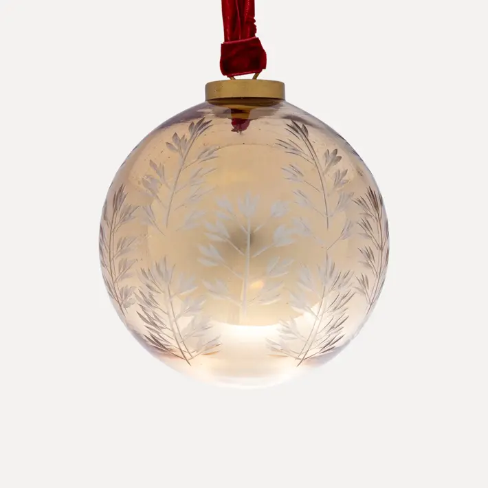 Шар D10 см, стекло, золотой